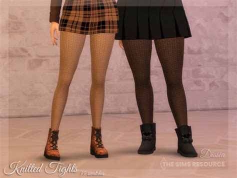 Knitted Tights By Dissia At Tsr Sims 4 Updates