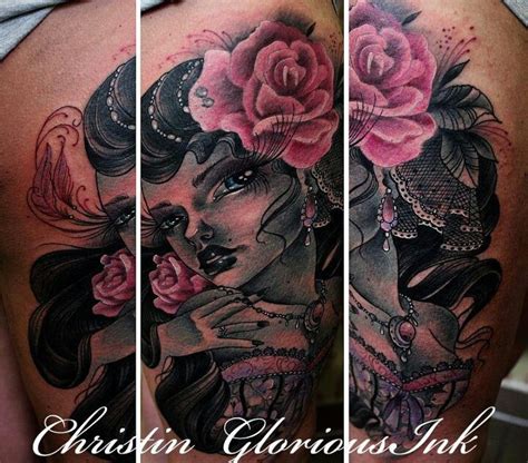 Christin Glorious Ink Tattoo Pink Ink Female Ink Tattoos Sleeve