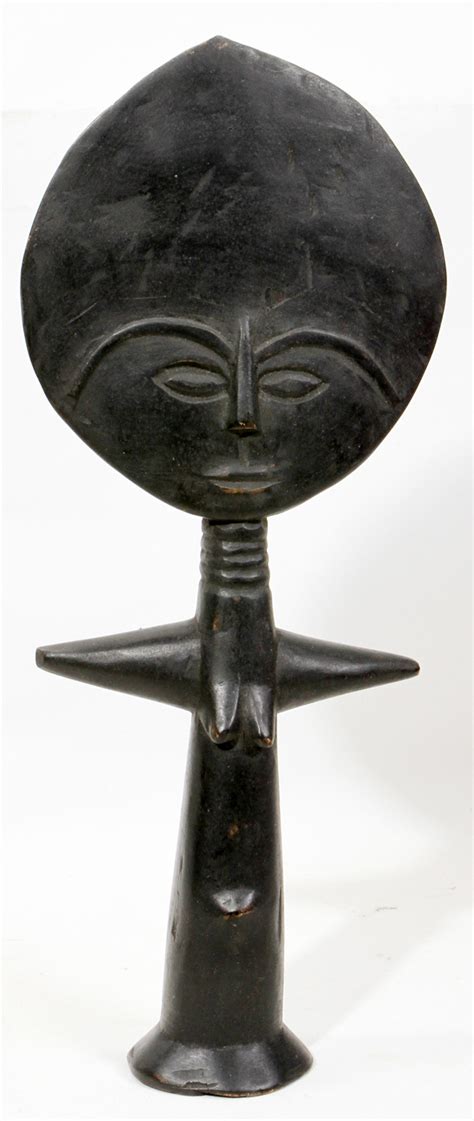 African Carved Wood Fertility Figure