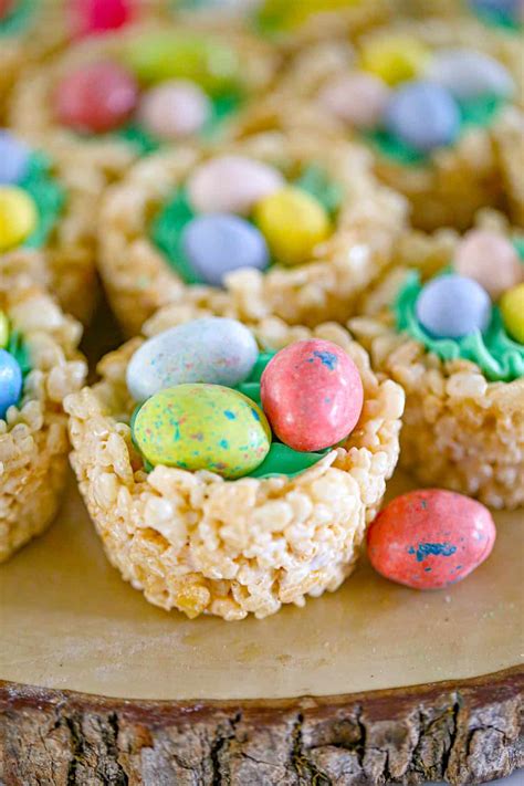 Easter Rice Krispie Nests The Baking Chocolatess