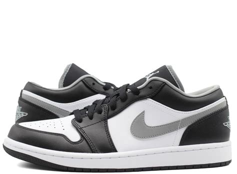 Nike Air Jordan 1 Low Black Grey White 553558 040 Mens Gs New Michael