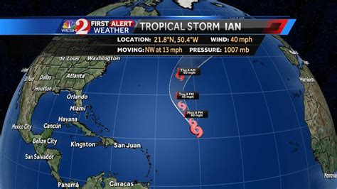 Tropical Storm Ian Forms Over The Atlantic
