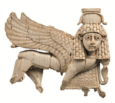 Openwork Plaque With Striding Sphinx Th Th Century B C Ivory