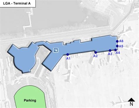 La Guardia Airport Lga Terminal A Map