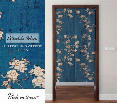 Noren Curtain Katsushika Hokusai Japanese Noren Door Curtain 100