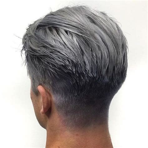 Elegant Silver Grey Grey Hair Men Silver Hair Men Grey Hair Dye