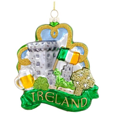 475 Inch Ireland Glass Ornament Personalized Christmas Ornaments