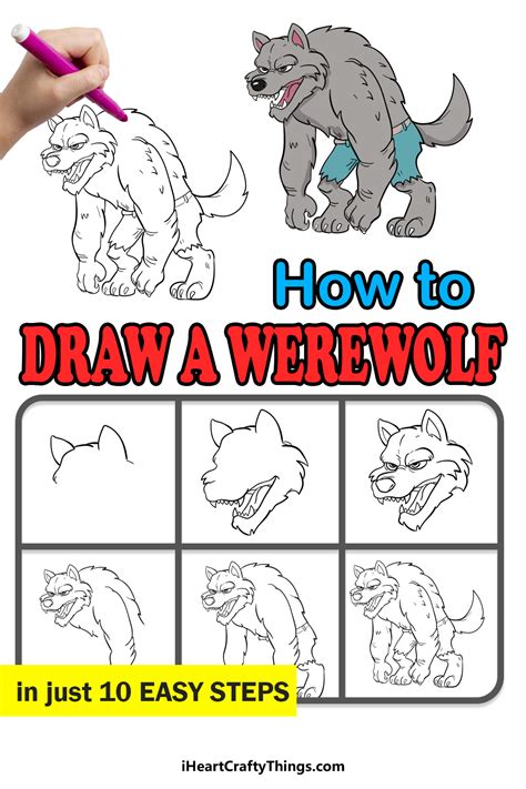 Werewolf Drawing How To Draw A Werewolf Step By Step 2023