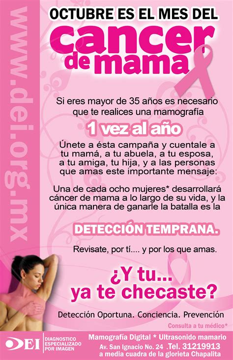 Campaña Contra El Cáncer De Mama Mamografía Digital Diagnostico