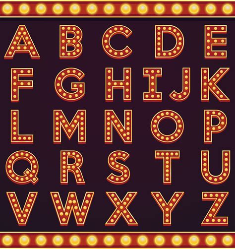 Circus Font Alphabet