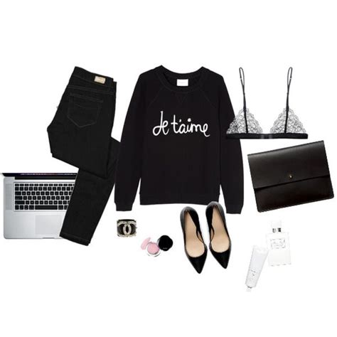 {at the office style inspiration chic in black} office fashion daily fashion bra image