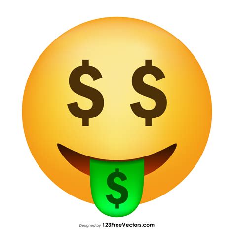 Money Mouth Face Emoji Vector
