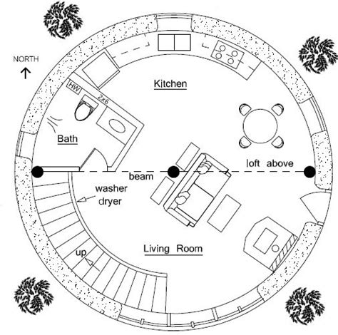 2 Story Roundhouse Round House Round House Plans House Plans