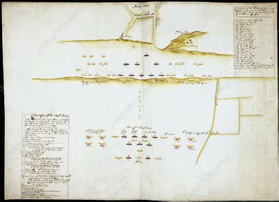 C0195521 Plan Of Battle Of Naseby 