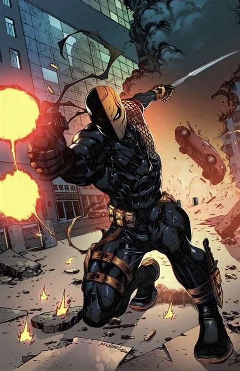 Pin By Blazingblade On Dc Universe Deathstroke Comic Villains Dc