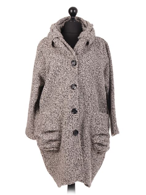 Italian Lagenlook Lana Wool Coat