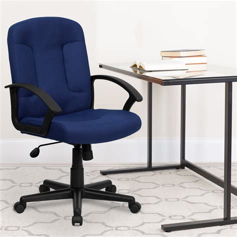 Flash Furniture Mid Back Navy Fabric Executive Swivel Office Chair With