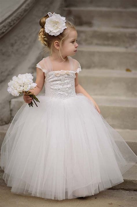35 Unbelievably Cute Flower Girl Dresses For A Spring Wedding Flower Girl Dresses Tulle Cute