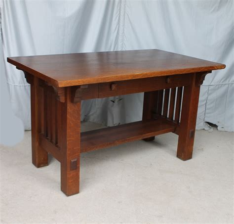 Bargain Johns Antiques Mission Oak Arts And Crafts Library Table