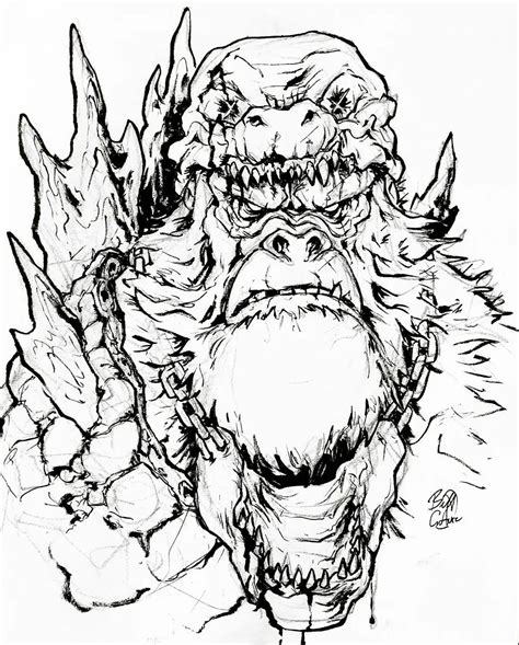 How To Draw King Kong Vs Godzilla