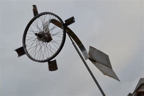 Wind Sculpture Made From Scrap By Uk