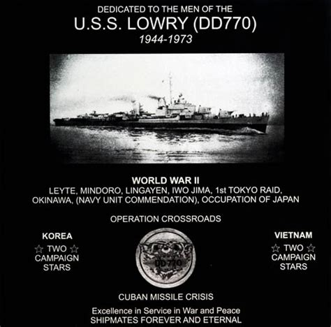 Uss Lowry Dd 770 National Museum Of The Pacific War