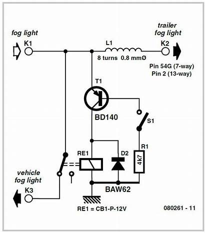 Fog Diagram Circuit Switch Schematic Lamp