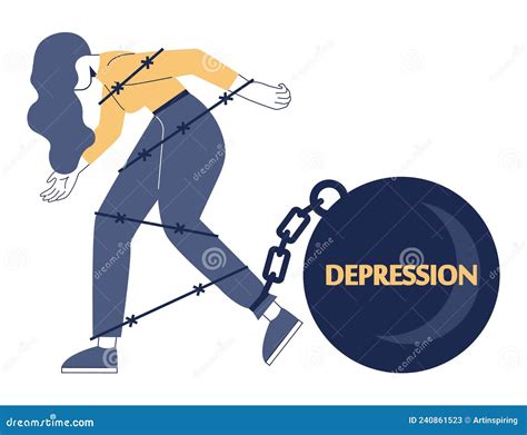 Depression Concept Mental Disorder Feeling Of Despair And