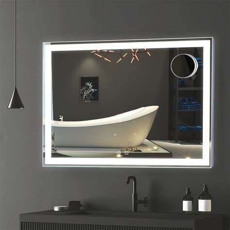 Buy Tovendor Led Bathroom Vanity Mirror 32 X 24 Inch Lighted Wall Mounted Mirror With Dimmable