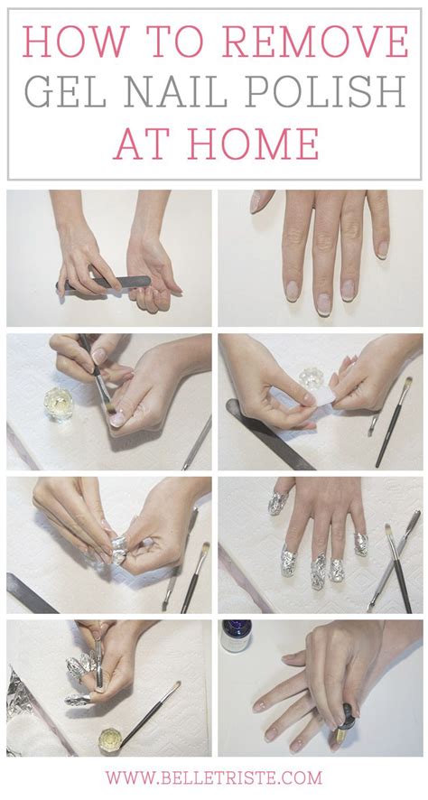 How To Remove Gel Nail Polish At Home Makeup Gel Nails At Home Gel