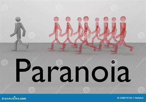 Paranoia Mental Concept Stock Illustration Illustration Of Influence