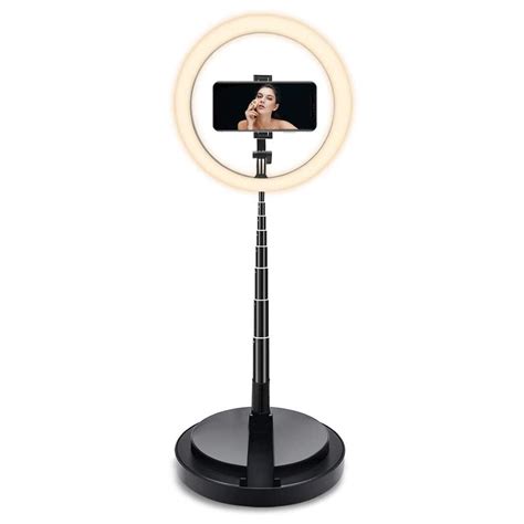 2020 26cm 10 led selfie ring light for live stream makeup video dimmable beauty ringlight with