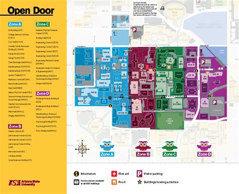 University Of Arizona Campus Map Printable Us States Map