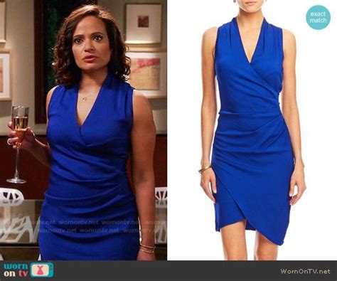 Zoilas Blue Sleeveless Wrap Front Dress On Devious Maids Wrap Front