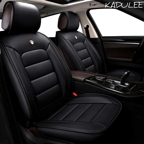 kadulee special leather car seat covers for jaguar all models xf xe xj f pace f type brand firm