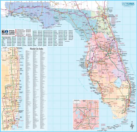 Large Detailed Map Of Florida Printable Maps