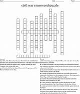 30 The Civil War Crossword Puzzle Answers Photos