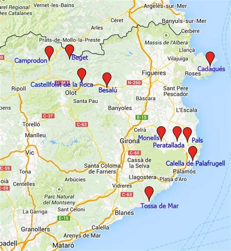 Pueblos Girona Travel Maps Travel Life Tarragona Murcia Cadaques Spain Aire Camping Car