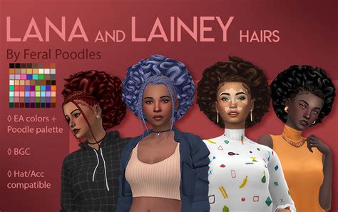 Sims 4 Lana And Lainey Hairs Ts4 Maxis Match Cc The Sims Book