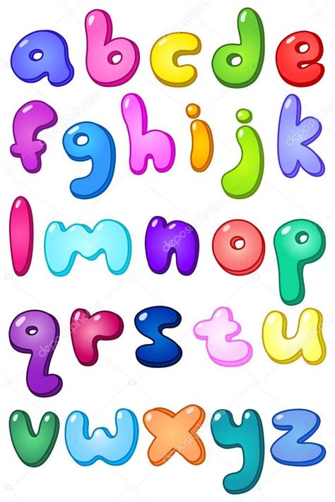 Alfabeto De Minúsculas Burbujas 3d — Vector De Stock © Yayayoyo 15894569