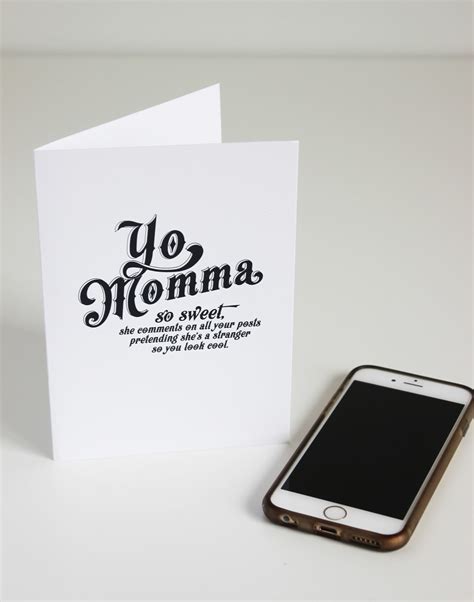 Yo Momma Mothers Day Card Free Printable