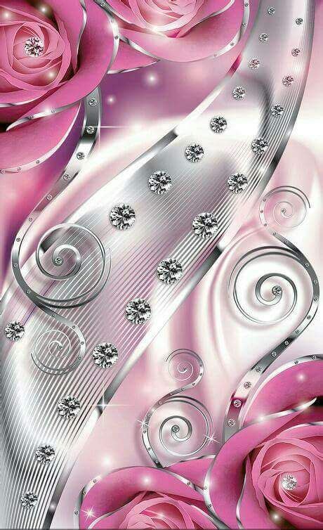 Pin By Joyce Kolb On Pink Is My Signature Color Diamond Wallpaper