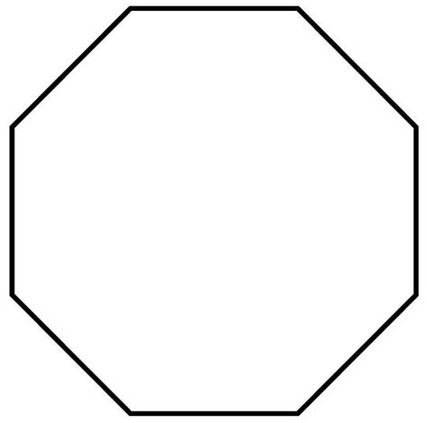 octagon shape shape templates sign templates silhouette template