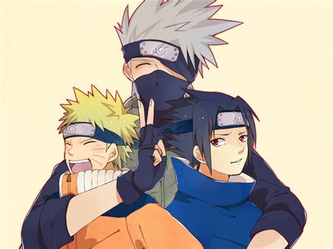 Team 7 Naruto Kakashi And Sasuke Naruto Anime Naruto Naruto Images