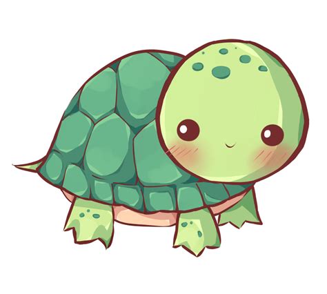 Kawaii Turtle by Dessineka | Turtle drawing, Kawaii turtle, Cute turtle drawings
