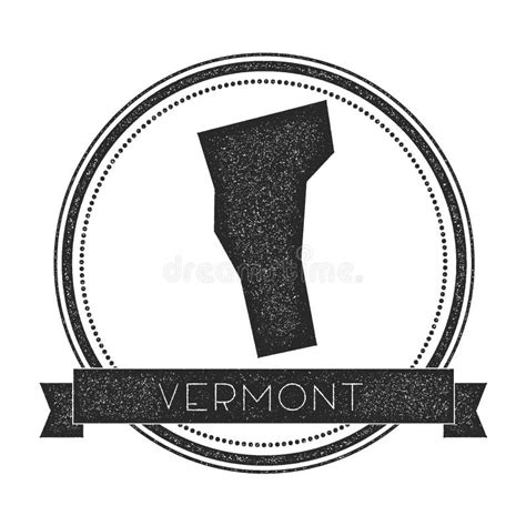 Vermont Vector Map Stamp Stock Vector Illustration Of Decoration