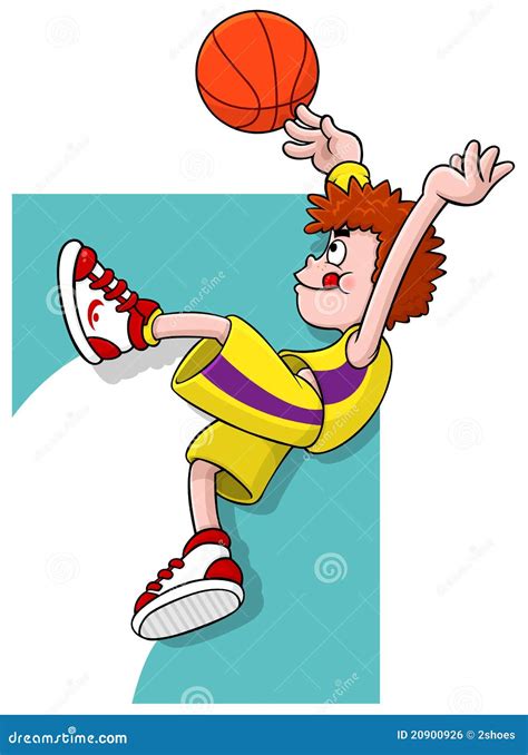 Cartoon Basketball Player Royalty Free Stock Image Image 20900926