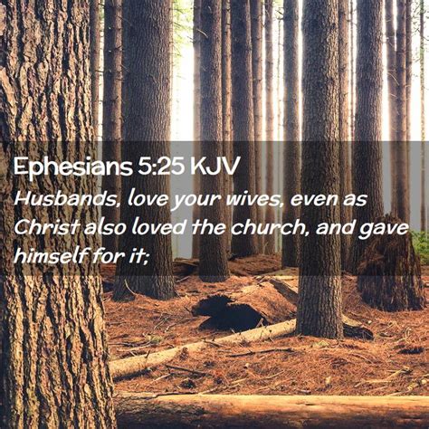 ephesians 5 25 kjv husbands love your wives even as christ also