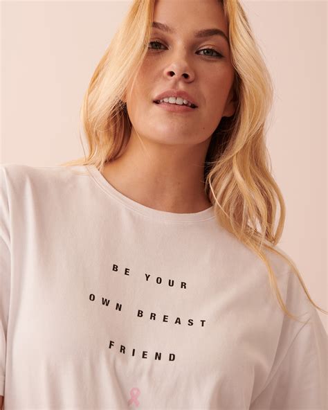 Be Your Own Breast Friend T Shirt White La Vie En Rose
