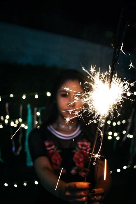 Free Images Sparkler Party Supply Light Darkness Night Fireworks